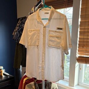 Columbia Men's Cream Short Sleeve Shirt